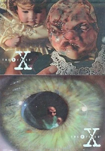 X-FILES 3 1996 TOPPS PARANORMALS FINEST CHROMIUM INSERT CARD SET X3PF1 & X3PF2 - Picture 1 of 1