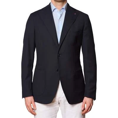 Chaqueta de Lana SARTORIA PARTENOPEA Azul Marino EU 56 NUEVA US 46 Modelo Actual Foto 1 de 4