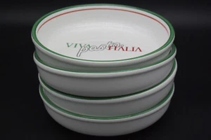 Pasta Bowl, Roma Inc Italian made, Multi Stripe, "Pasta" Vintage 8"x2" - Picture 1 of 5