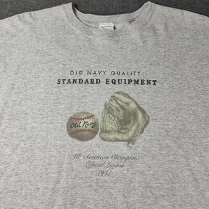 Maglietta Vintage Old Navy Baseball 1997 Made In USA Rara OG Tag XL Tee - Foto 1 di 10