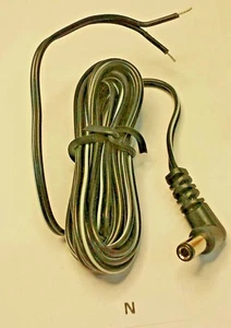 CEA-2555-N power cord 24 ga 6 foot wire fits police scanner and portable radios - Picture 1 of 3