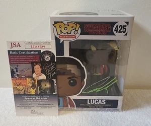 Funko Stranger Things LUCAS #425 Signed CALEB MCLAUGHLIN 7BAP 70PCS JSA COA - Bild 1 von 15