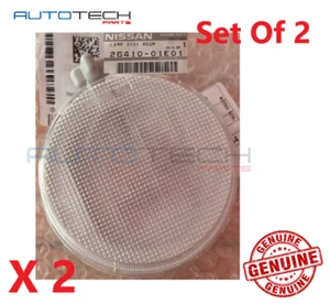NISSAN PATROL Y60 GQ NEW GENUINE INTERIOR ROUND ROOF DOME LIGHT LAMP X2 - Picture 1 of 2