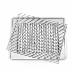 Grillset 2-teil. Grillrost, Flammabdeckung für 3-flammige Grill/Bräter 3-Brenner - Bild 1 von 5