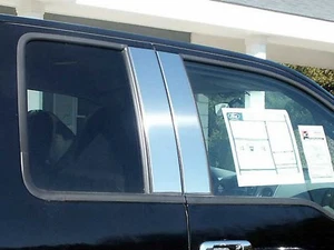 Ford F-150 2004-2014 4 piezas moldura de poste de pilar de acero inoxidable. SUPER CABINA, DOBLE CABINA - Imagen 1 de 1