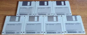 IBM OS/2 WARP - 4 x Floppy Display Driver Set + 3 x Floppy Printer Driver Set - Picture 1 of 3