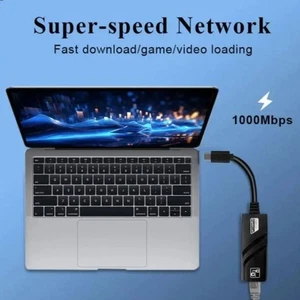 USB 3.0 Ethernet Adapter Type-C USB To Rj45 Adapter Computer Accessories - Photo 1/9