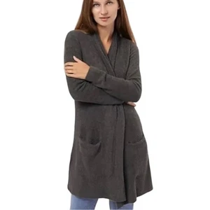 Barefoot Dreams Cozychic Lite Essential Long Open Front Cardigan XS - Picture 1 of 7