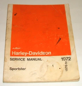 Harley 1970 1971 1972 Sportster Service Manual Xlh Xlch 55 883 Repair Shop - Picture 1 of 6
