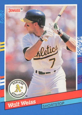 1991 Donruss #214c Walt Weiss - Image 1 of 2