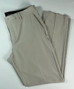 Greg Norman Pants Mens 36x34 Measure 36x31 Light Beige Straight Golf Chino - Picture 1 of 15