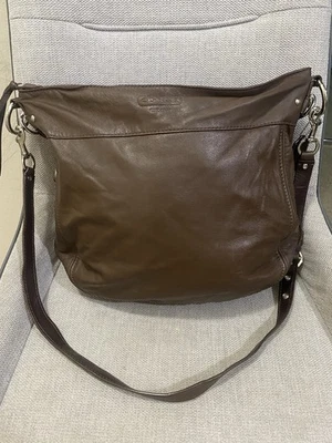 Cartera Coach E1032-F14706 Zoe Marrón Grande Hobo Triple Correas Foto 1 de 4