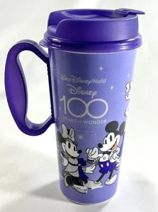 Walt Disney World 100 Years of Wonder Resort Refillable Tumbler Cup Mug Purple - Picture 1 of 9