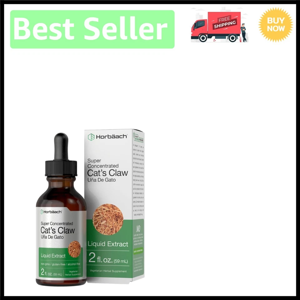 Concentrated Cat's Claw Tincture | Alcohol Free, Vegetarian Design - 2 Fl Oz - Image 1 of 2