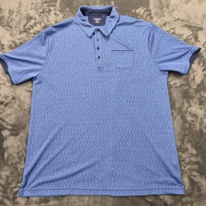 Camisa Polo Ogio Para Hombres 2XL Azul Brezo Rendimiento Golf Bolsillo Manga Corta - Imagen 1 de 9
