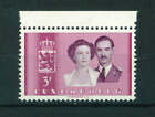 Luxembourg 1953 Royal Wedding 3f purple stamp. MNH. Sg 566.