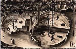 Switzerland Bear Cave Bern Der Bärengraben Vintage RPPC B164 - Picture 1 of 2