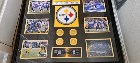 Rare Pittsburgh Steelers Super Bowl XL Collectible Framed Wall Plaque #36/400 Cover