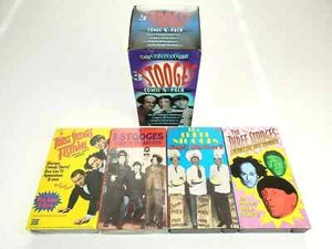 The 3 Stooges Comic 4 Pack VHS 1995 Goodtimes Set Classic Comedians Series - Picture 1 of 5