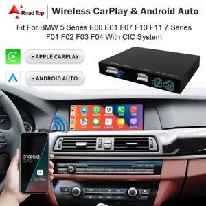 Wireless CarPlay Android Auto Interface for BMW 5 7 Serie F10 F11 F07 GT F01 CIC - Foto 1 di 10