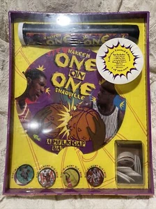 One On One Milk Cap Pogs Game Hakeem Shaquille O'Neal Shaq Basketball 1995 New - Picture 1 of 12