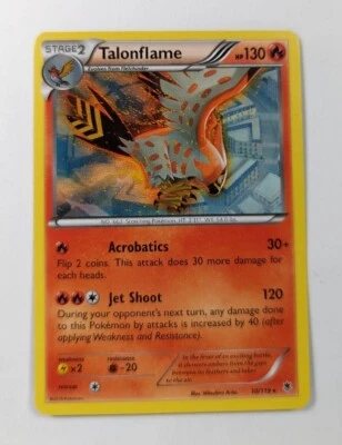 Pokémon TCG Talonflame Phantom Forces 10/119 Non Holo Rare NM - Image 1 of 3