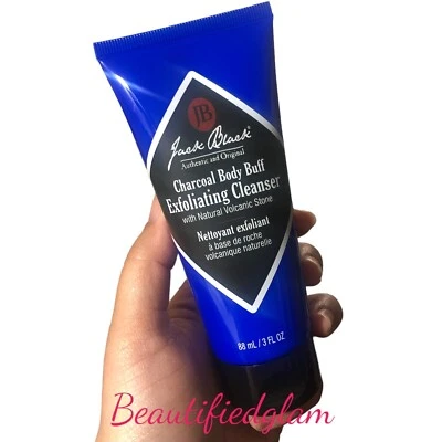 JACK BLACK Charcoal Body Buff Exfoliating Cleanser 3oz / 88 ml  BRAND NEW - Image 1 of 2