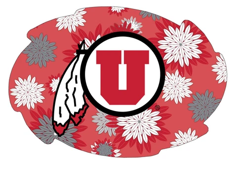UTAH FLORAL SWIRL MAGNET-UTAH UTES CAR MAGNET-NEW FOR 2016! Cover