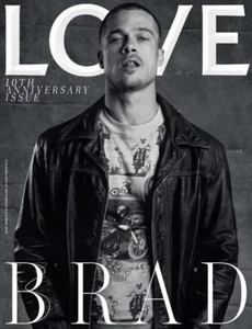 LOVE Magazine 2018 Brad Pitt Gigi Hadid Kendall Jenner 10th Anniversary NEW - Picture 1 of 1