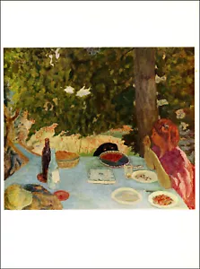 1967 Vintage Print Pierre Bonnard The Cherry Tart 1908 Fine Art Woman Dog France - Picture 1 of 3