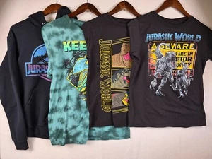 Jurassic Park Hoodie Jurassic World T Shirt Set of 4 Youth XL Dinosaur - Picture 1 of 14