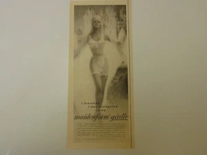 Pubblicità stampa 1960 Ho sognato di essere incantato nella mia cintura a forma di fanciulla - Foto 1 di 1