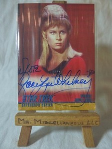 Star Trek Original Series season 1 autograph A5 Grace Lee Whitney Yeoman Rand