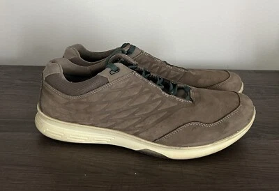 Zapatos de golf Ecco Exceed para hombre sin clavos talla 44 gamuza cuero yak marrón Foto 1 de 4