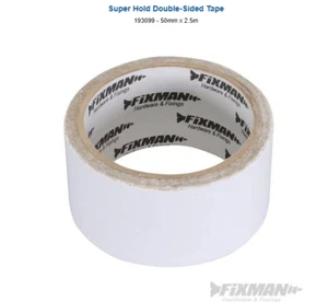 5 cintas de doble cara SUPER SUJET adhesivas extra fuertes artesanales transparentes 50 mm - Imagen 1 de 1