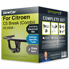 Towbar fixed for CITROEN C5 Break 03.2008- + 7pin spec. electrical-kit NEW FP
