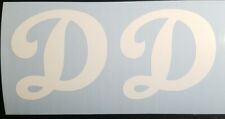 2 Los Angeles Dodgers "D" Logo 2.5" Vinyl Decal Helmet Windows Car Truck Laptops