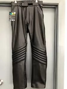 Leather Motorcycle Pants Australian made by Walden Miller . Black size 38"/96cm - Picture 1 of 4