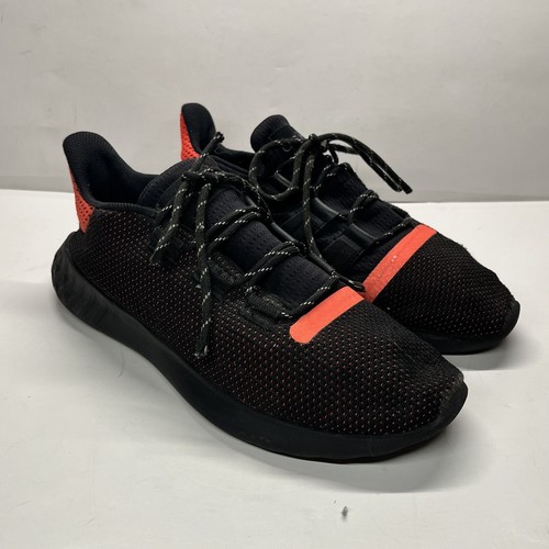 Scarpe da ginnastica Adidas Tubular Dusk da uomo 9 nere arancioni AQ1189