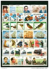 CARAIBI CUBA ANNATA FILATELICA COMPLETA 1996 foglietti inclusi