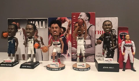 Washington Wizards SGA Bobbleheads Gortat Figure John Wall Outbre Porter Blatche Cover