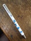 Vintage White Blue Jay Bird Chrome Trim CT PARKER VECTOR Rollerball Pen USA