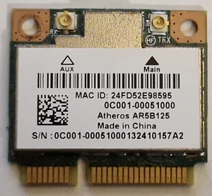 Atheros AR5B125 AW-NE186H Mini PCI-E WLAN WiFi 802.11n ASUS R556L R556LA R557L - Photo 1/2