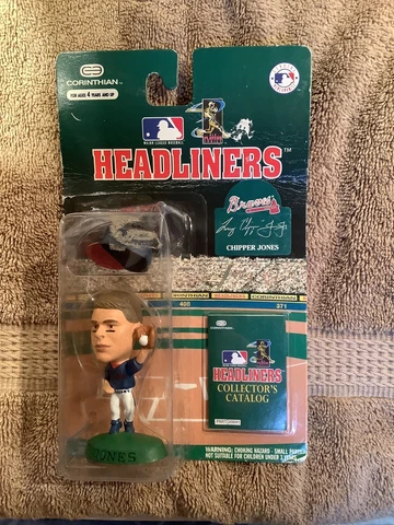 1996 MLB Chipper Jones Corinthian Headliners Atlanta Braves Action Figure - New Cover
