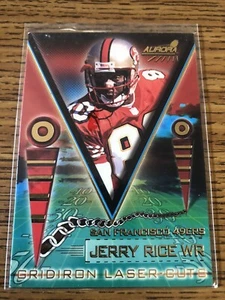 JERRY RICE - 1998 Aurora GRIDIRON LASER CUTS #16 - Picture 1 of 1
