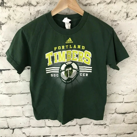 Adidas Boys Youth Sz M Portland Timbers Soccer T-Shirt Cover