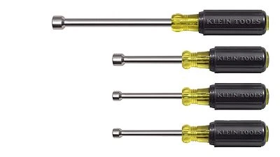 Klein Tools 633 conjunto de driver de porca eixos de 3 polegadas, aderência de almofada, 4 peças - Imagem 1 de 2