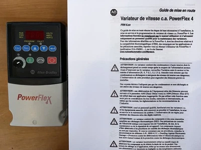 VARIATEUR TRIPHASE 380V 1,5kW VITESSE POWERFLEX 4, ALLEN BRADLEY 22A-D4P0N104 - Photo 1/4