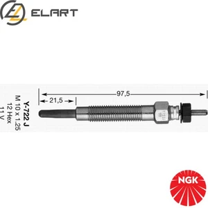 4x GLOW PLUG 6848 FOR MERCEDES-BENZ E-CLASS/Platform/Chassis/T-Model C-CLASS - Picture 1 of 10