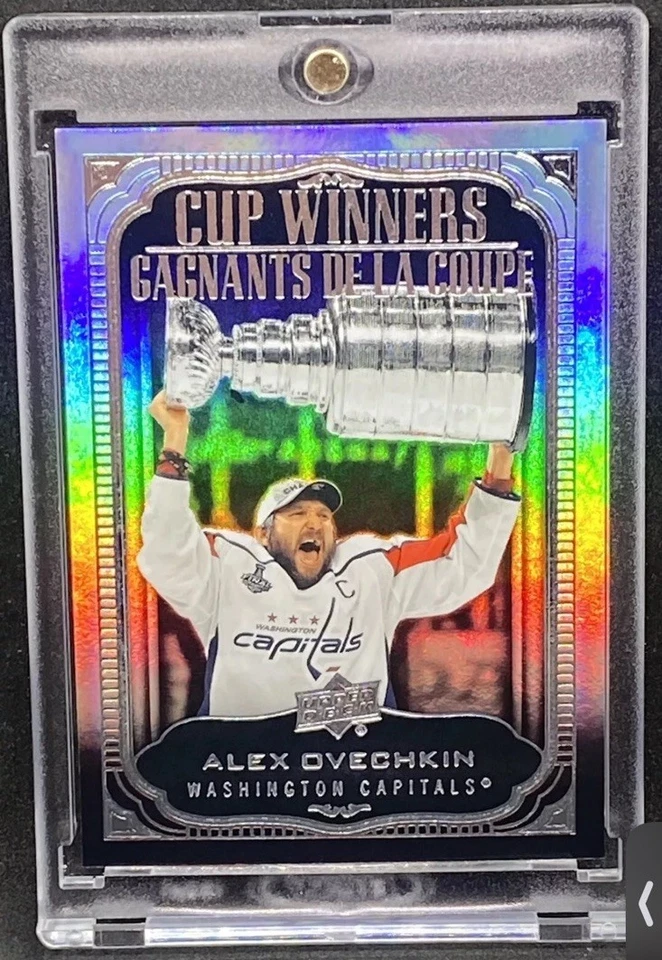 Alex Ovechkin  RARE RAINBOW STANLEY CUP REFRACTOR  INVESTMENT CARD SSP CAPITALS - Image 1 of 3